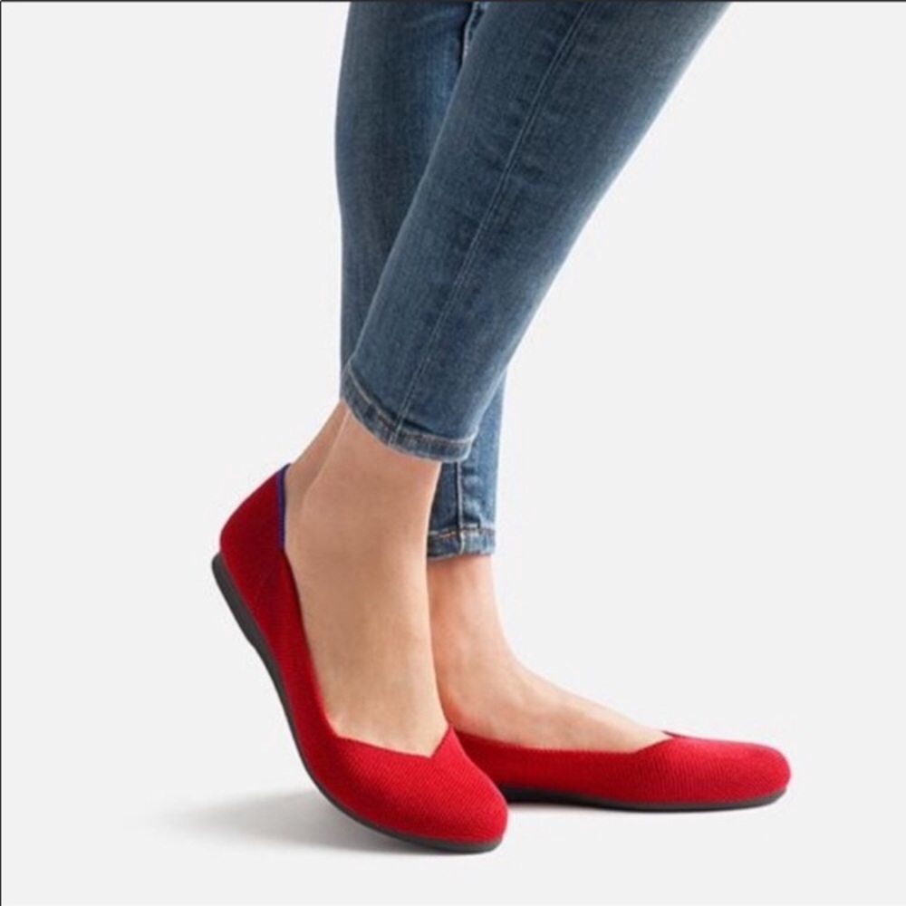 Rothy’s red flats